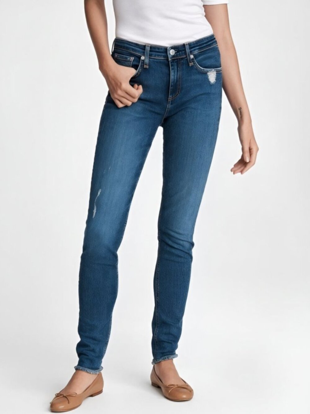 Rag & Bone Cate Mid-Rise Skinny Jeans La Paz Wash Size 27 EUC